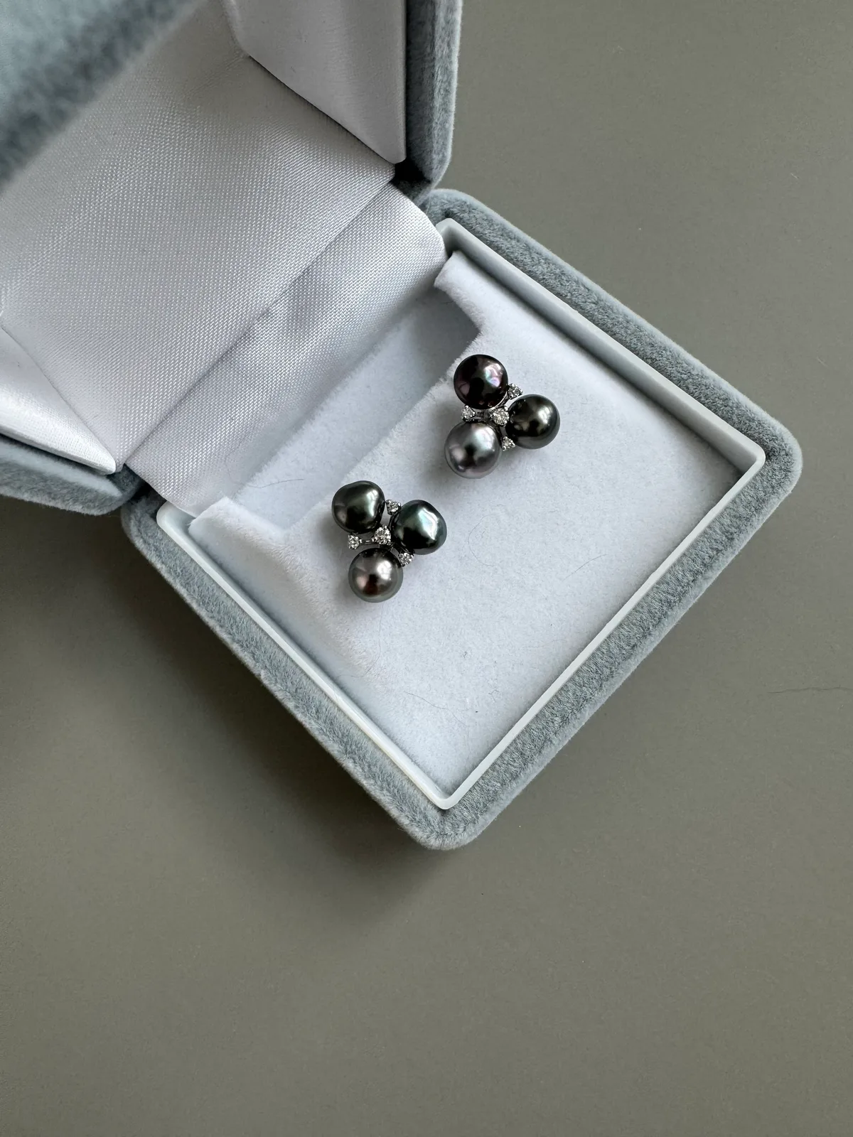 Nature Signature - Tahitian Keshi Triad Earrings