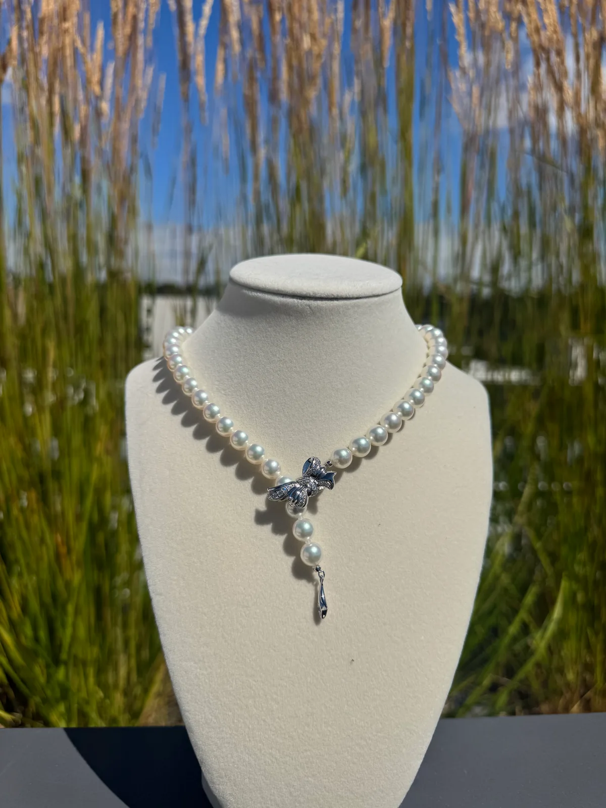 Lumie Forever - Akoya Ribbon Full Strand Necklace (8.5-9.0mm)
