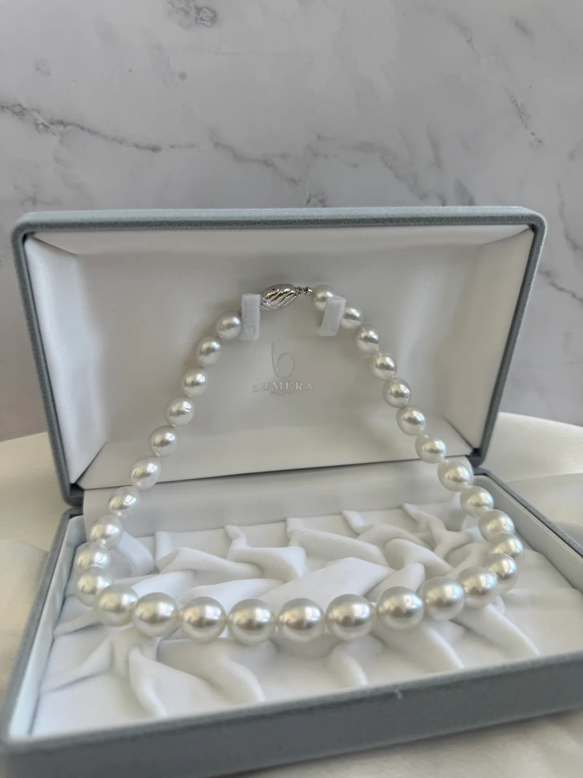 Soul Forever - Silver Blue South Sea Full Strand Necklace (10.0-12.0mm)