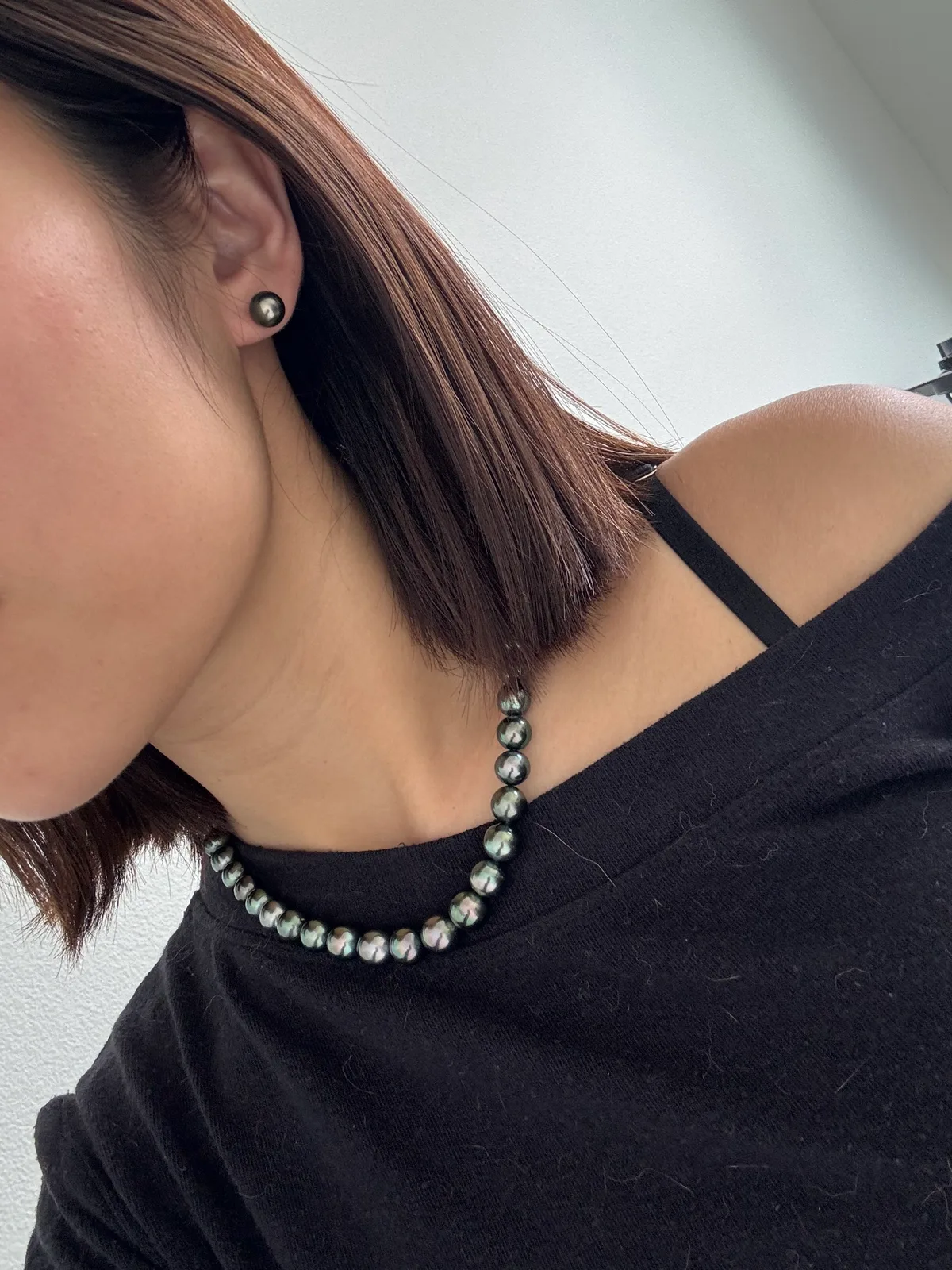 Eclipse Forever - Tahitian Peacock Green Full Strand Necklace